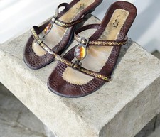 Italienische Sandaletten Sandalen 40 Paillett...