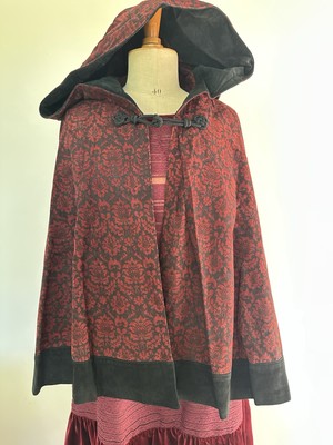   Vintage John F. Firenze Cape mit Kapuze - Handm