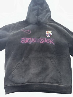 FC Barcelona x Travis Scott Cactus Jack Hoodie Size L New