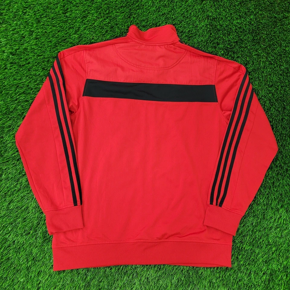 Chaqueta deportiva ADIDAS Trefoil grande 22x27 rojo negro ribete Foto 2 de 4