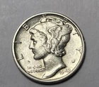 1943 D  Mercury Dime AU Silver (W24)
