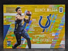 2017 Unparalleled Quincy Wilson Rookie Yellow Parallel /199 - Indianapolis Colts