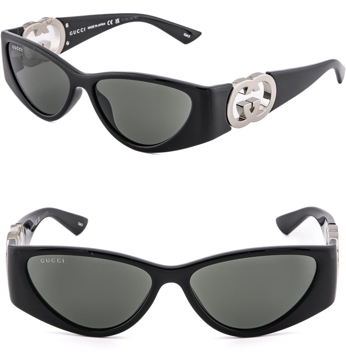 Gucci Gray Shield Sunglasses for Women for sale | eBay display picture 3