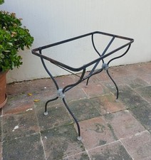 Pied de table bistrot fer forgé XIX deco mobilier jardin terrasse Bar Vintage