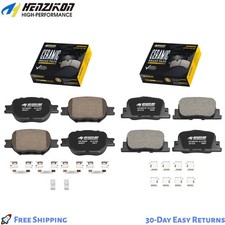 Front And Rear Ceramic Brake Pads With Hardware Kit For 2005-2010 Scion Tc Us