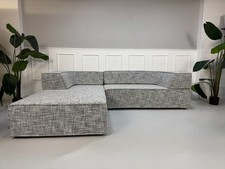 COR Trio Designer Sofa Stoff Grau Garnitur Modular