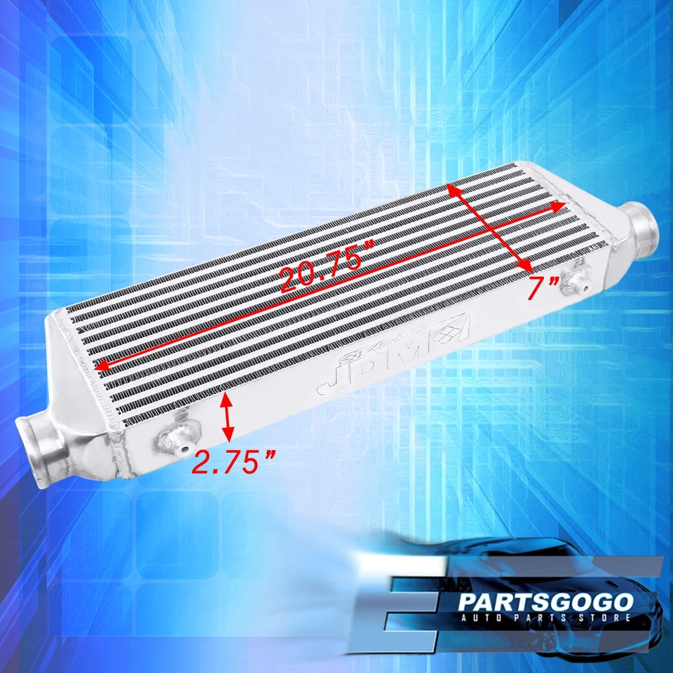 For Mazda Toyota Acura BMW Audi Honda Universal Intercooler 27.5"X7"X2.5" I/O - Image 4 of 4