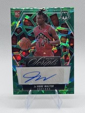 2024-25 Panini Mosaic Green Prizm Rookie Scripts Ja'Kobe Walter Auto RC + Bonus