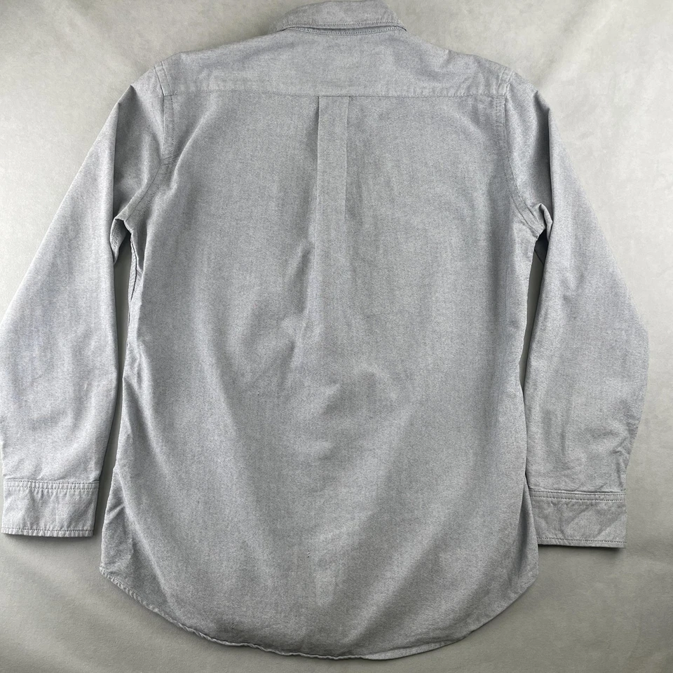 American Apparel Shirt Mens M Gray Oxford Button Down Long Sleeve USA Classic - Image 3 of 4