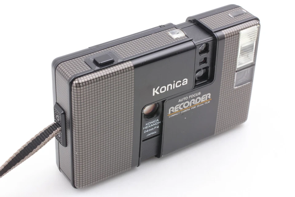 [Exc+5] Konica Recorder Black Half Frame Point & Shoot Film Camera From JAPAN - Image 4 of 4