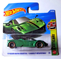 Hot Wheels - '17 Pagani Huayra Roadster - GrüN - Exoticar 2026 - JJH99 - Neu