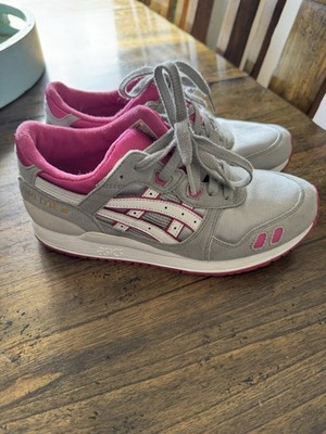 Asics Gel Lyte III Womens Sneakers Size 5 Fushia / Grey EXC
