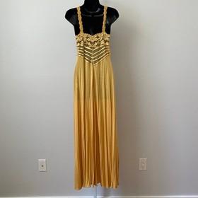 La Perla 2 Luxury Silk  Nightgown & Robe Set Lace Halter Maxi Lingerie Italy