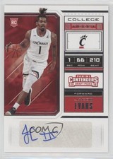 2018 Panini Contenders Draft Picks College Ticket Jacob Evans III #82 Auto 3j0