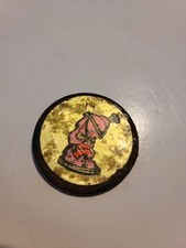 Slammer POG Milk Cap Vintage 1990s Vtg 90s Metal Rusted Cartoon Character