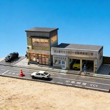 Diorama 1:64 costruzione strada parcheggio scena modello LED modellino auto display garage DE