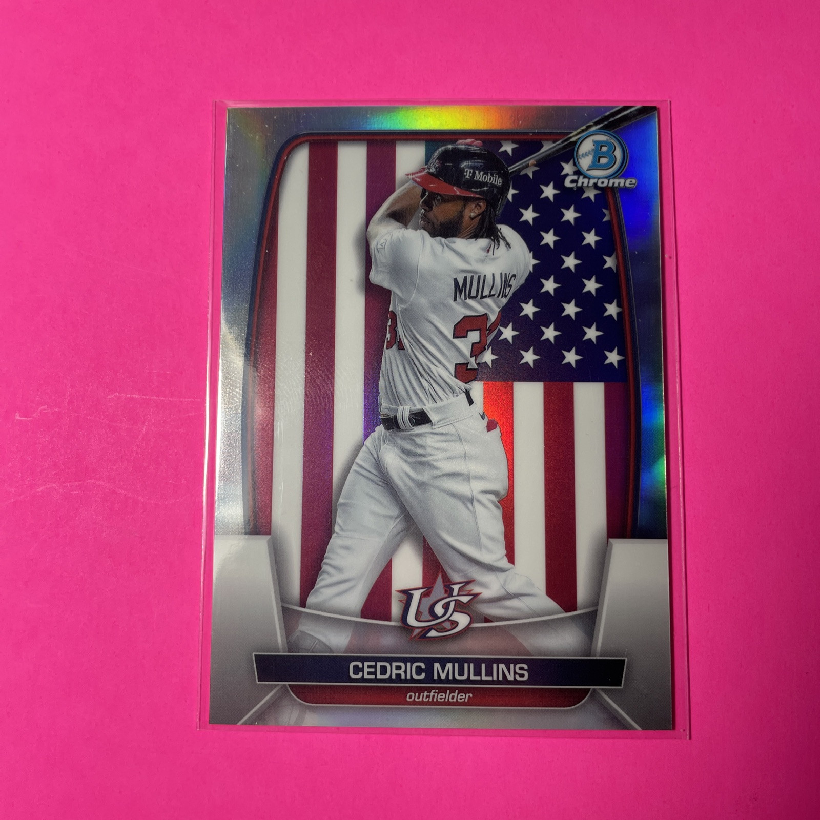 2023 Bowman Chrome - Wbc Flag Refractor Variations #WBC-88 Cedric Mullins /499