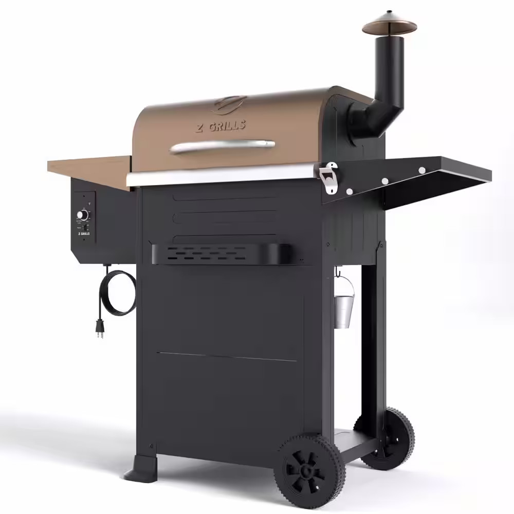572 Sq. In. Pellet Grill and Smoker in Bronze