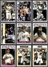 2025 Topps Archives Team Set Oakland Athletics