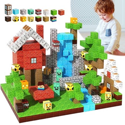 Magnetische Bausteine, Magnetspiel STEM Magnetbausteine, Montessori Spielzeug DE