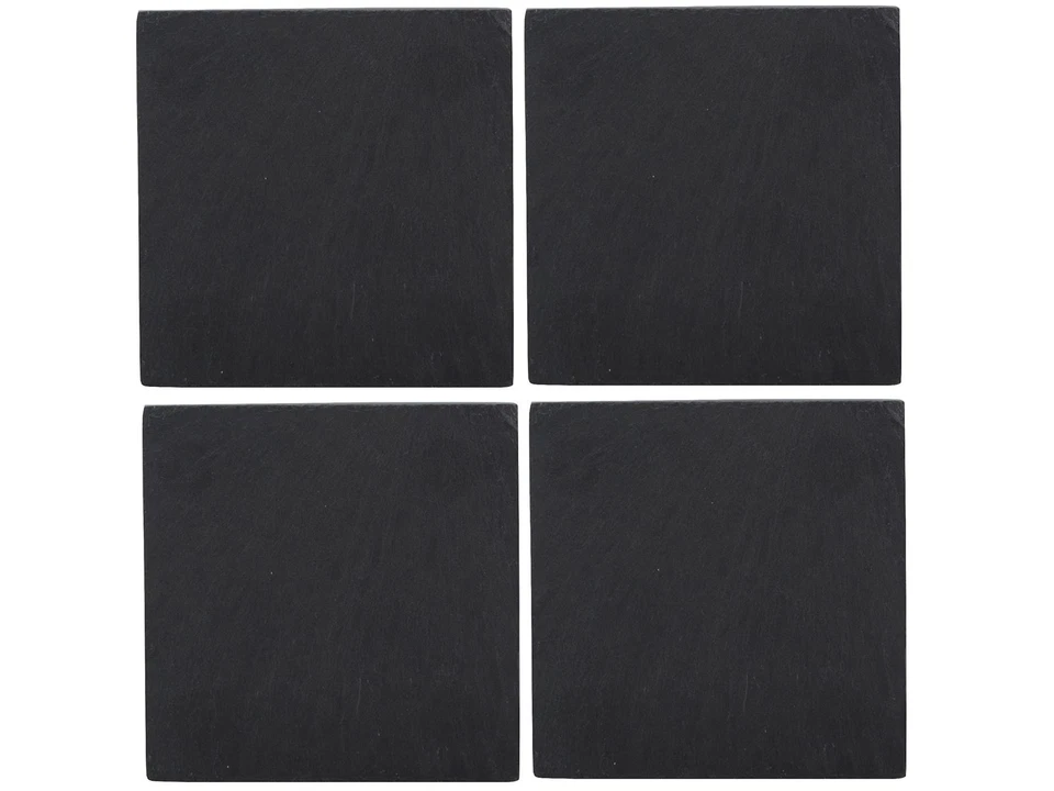 Creative Tops Naturals Pack Of 4 Slate Coasters with Heat-resistant 10 x cm - Image 3 of 4