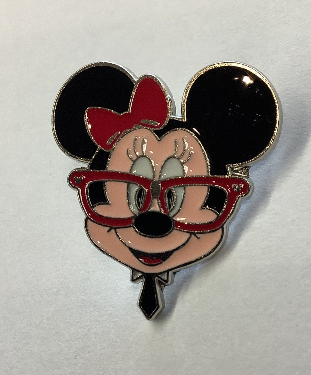 Minnie Mouse Nerds Rock Head Collection Pin - Disney Character Trading Pins