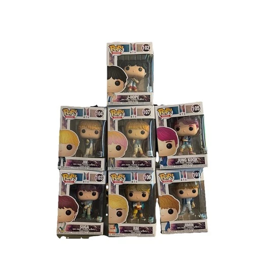 BTS Funko Pop Rocks 1st Edition #101-107 Vaulted K-Pop 2019 Complete Set