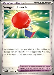 Vengeful Punch 197/197 Obsidian Flames Uncommon Trainer Tool