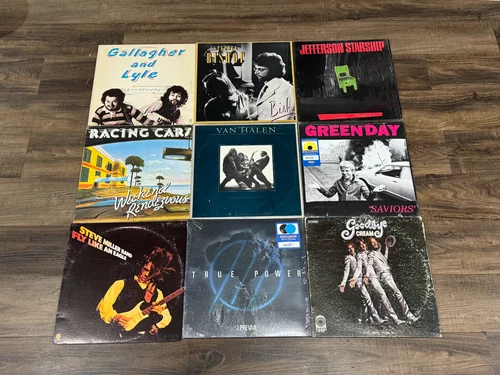 Rock -Lot of 9 LP's /Records- Cream/Green Day/ Van Halen/Steve Miller Band