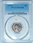 1917 S PCGS MS64RB Red and Brown Lincoln Wheat Cent