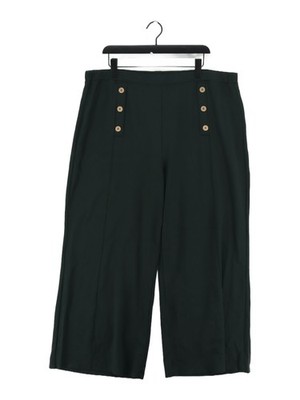 Saint + Sofia Damen Hose UK 22 Grün Viskose