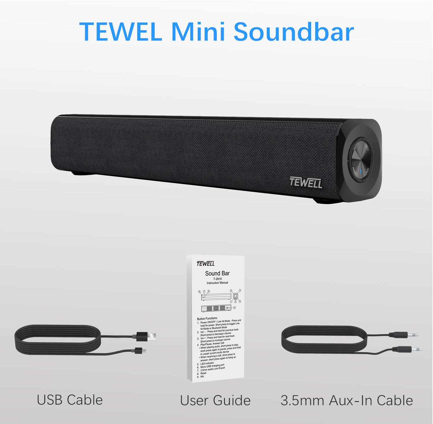 tewell mini soundbar
