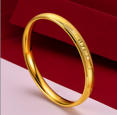 5D 24 K Gold Boutique CNC Hollow Bracelet Bracelet for Women's Sweet Bracelet Y