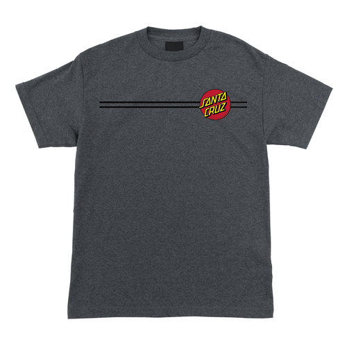 Santa Cruz Skateboard Shirt Classic Dot Charcoal Heather Mens - Picture 2 of 2