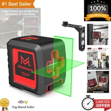 Versatile Green Laser Level 100ft with Manual/Pulse Modes & Brightness Control