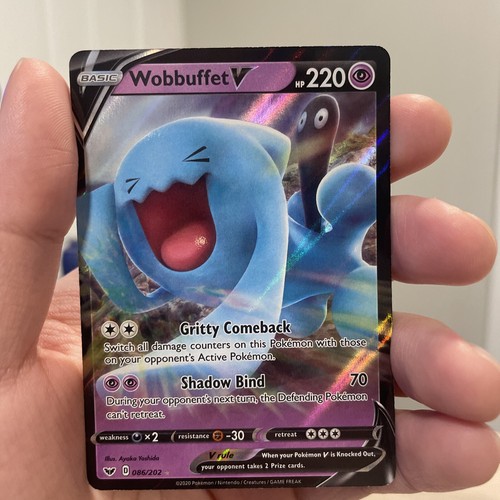 Wobbuffet V 086/202 Pokemon Sword & Shield Base Set (NEAR MINT)