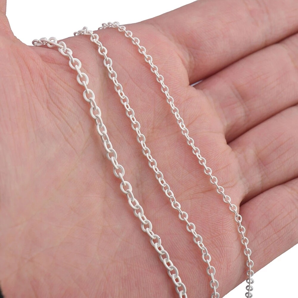 5M/Lot Brass Oval Link Cable Chains Roll Chain For Necklace Jewelry 0