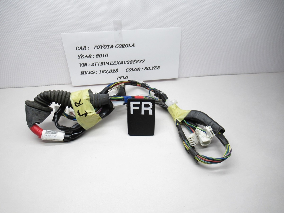 しょーご　603030×2 2010 Toyota Corolla Front Right Door Wire Wiring Harness | 82151
