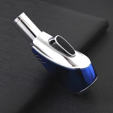 Jobon Eggplant Grip Torch Lighter - Blue Color