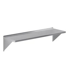 18 in. x 60 in. Stainless Steel Wall Shelf With Squared Edge