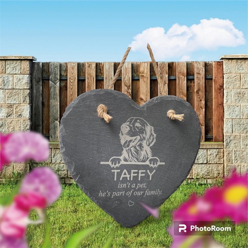 Large Personalised Slate Pet Dog Sign ANY BREED - Picture 13 of 36
