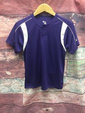 Badger Sport Baseball Jersey Purple Sz Small