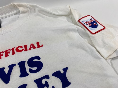 Camisa De Colección Oficial Elvis Presley Fan Club Tasmania Australia SS Parches Hágalo Usted Mismo LG - Imagen 18 de 21