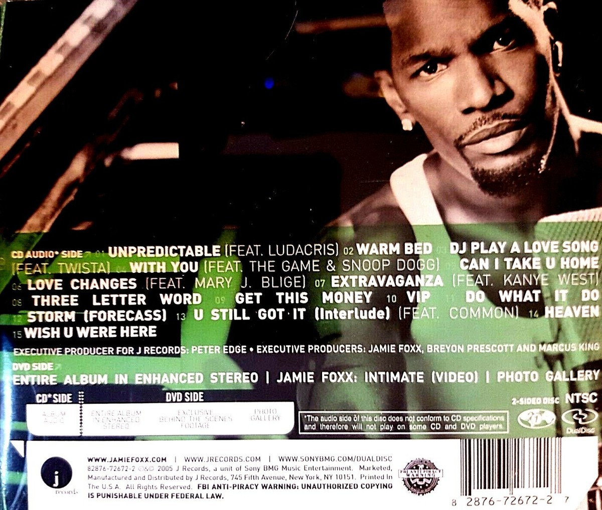 Jamie Foxx Unpredictable LPレコード 12インチ Jamie Foxx – Unpredictable – CD (Album), 2006 [r1870142