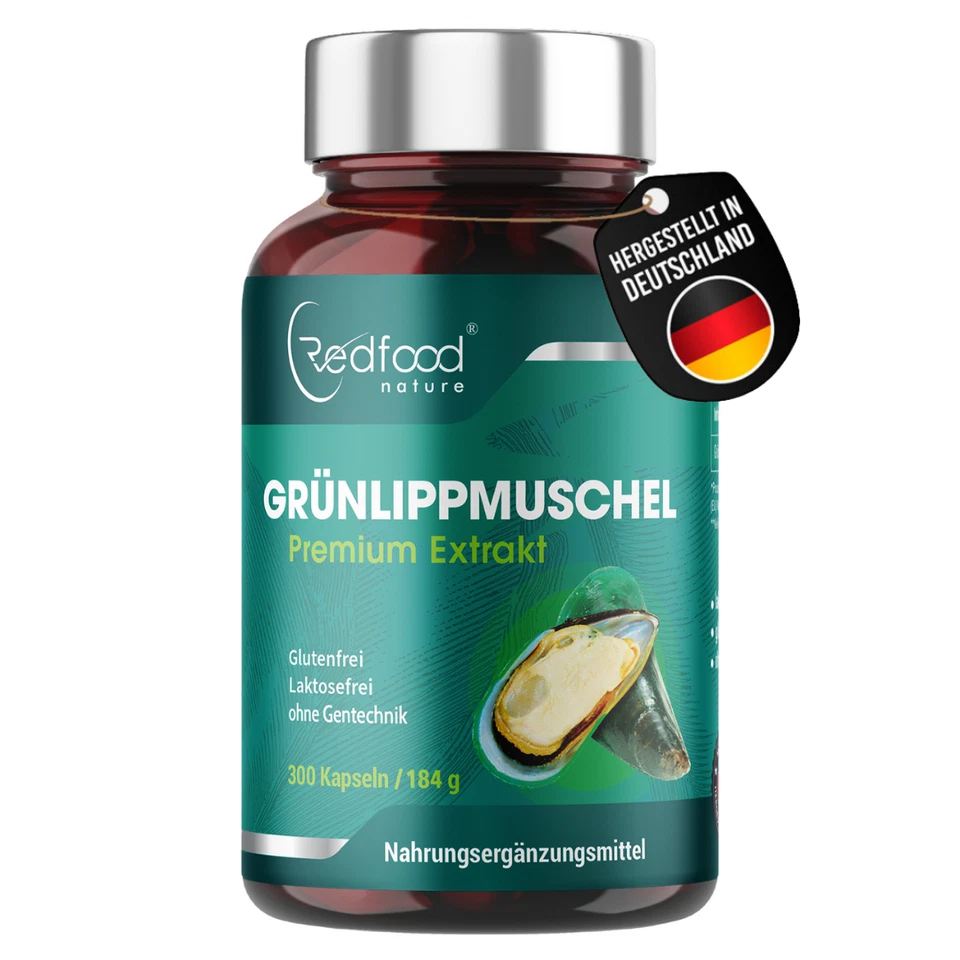 Grünlippmuschel 300 Kapseln ⭐ Aktion ⭐ Grünlippenmuschel Kapseln Premium Extrakt - Bild 1 von 4