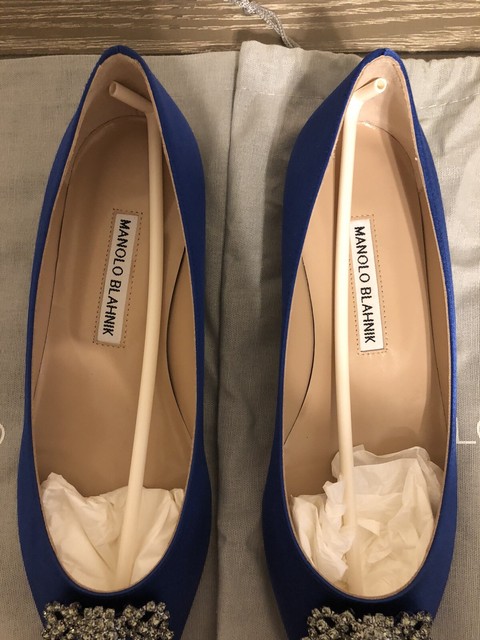 manolo blahnik crystal slides