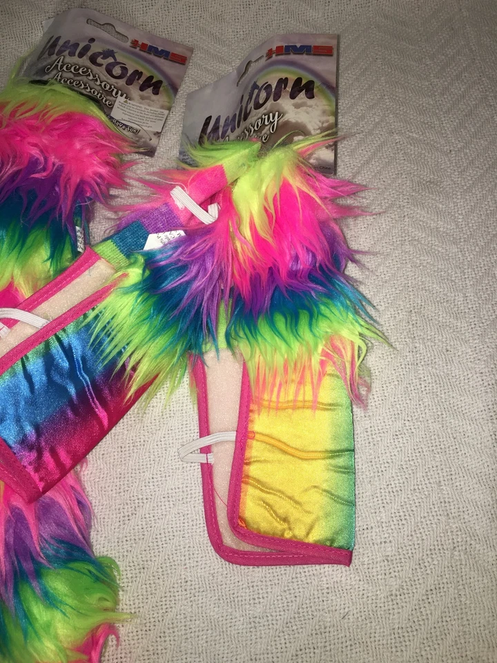 Kit de accesorios de disfraz de 3 piezas para mujer HMS para unicornio arco iris, nuevo con etiqueta Foto 3 de 4