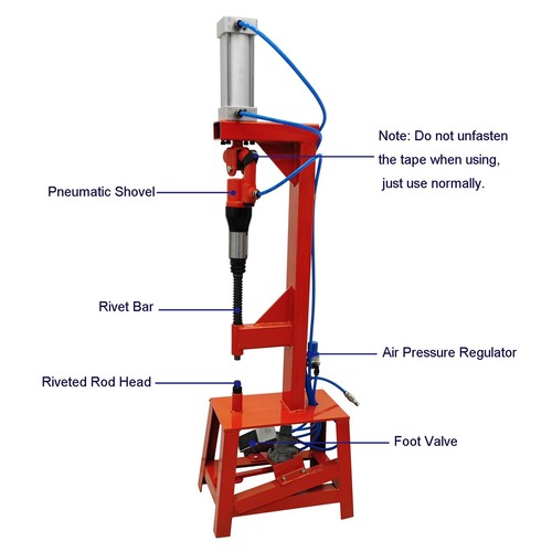 TECHTONGDA Brake Shoe Riveting Machine Auto Brake Pad Riveter Shovel Machine - Picture 24 of 24