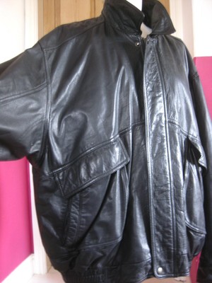 80s leather jacket mens