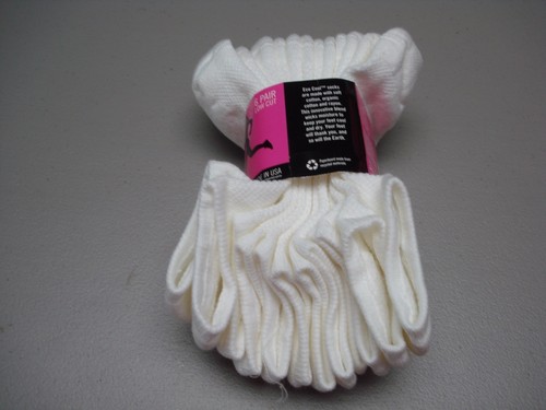 NWT USA Burlington ECO Cool Breathable Low Cut Socks Shoe 5-10 White 6 Pair - Picture 2 of 2